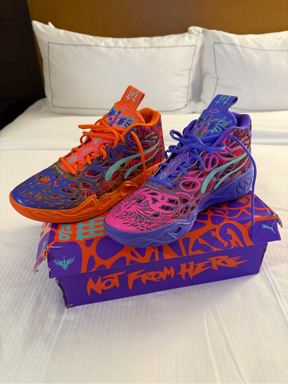 PUMA X Lamelo Ball Mb.04 Creativity Pack Basketball Mens Purple Sneakers Sz 12